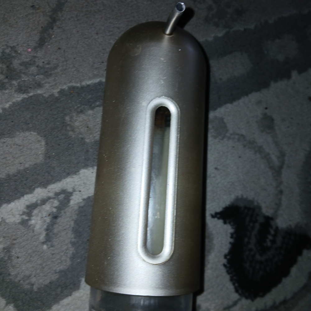 Modern Metallic Soap Dispenser - Silver Finish Like New-BUY 1 ITEM CHOOSE 1 FREE